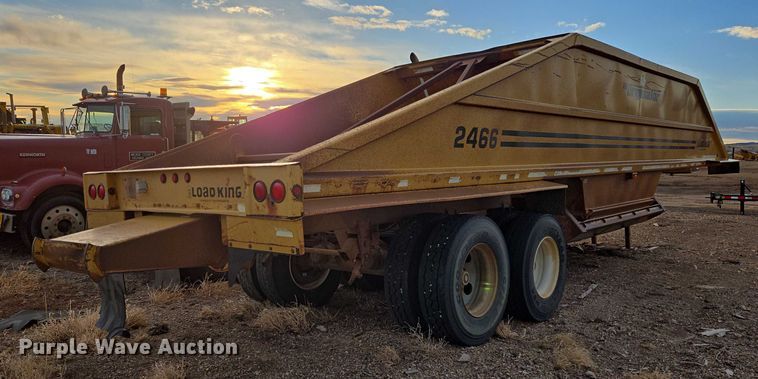 image for item ES2742 1996 Load King The Originator 2466 bottom dump trailer