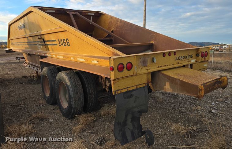 image for item ES2742 1996 Load King The Originator 2466 bottom dump trailer