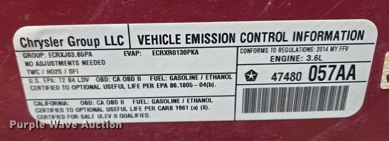 image for item ES2805 2014 Dodge Avenger 