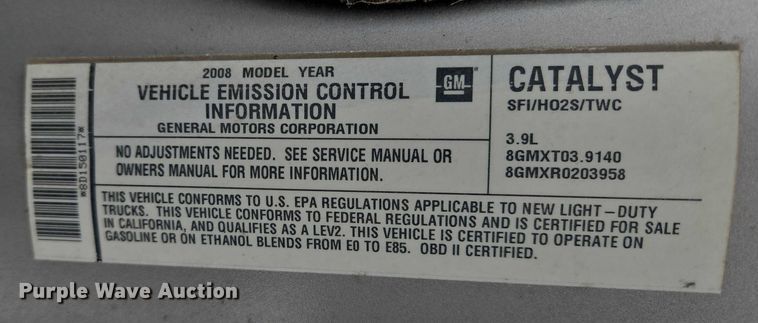 image for item ES2811 2008 Chevrolet Uplander van