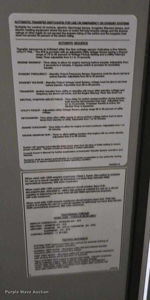 image for item ES2819 Generac GTS Series automatic transfer switch