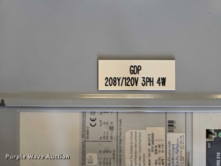 image for item ES2820 2011 Eaton Pow-R-Line PRL4 panelboard