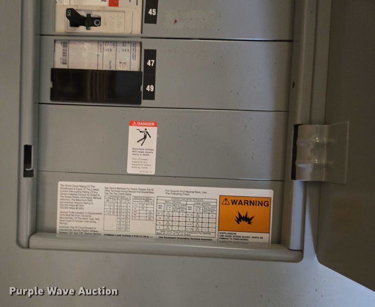 image for item ES2821 2011 Eaton electrical panel