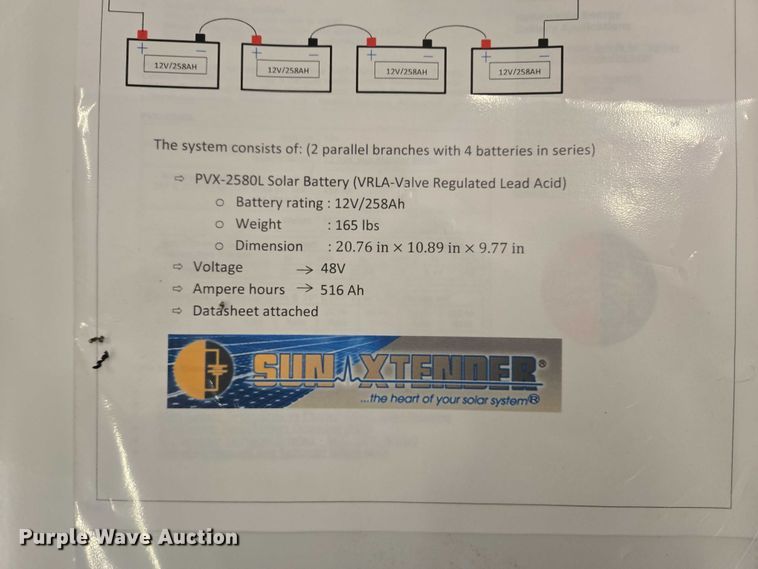 image for item ES2824 Sun Xtender battery cabinet