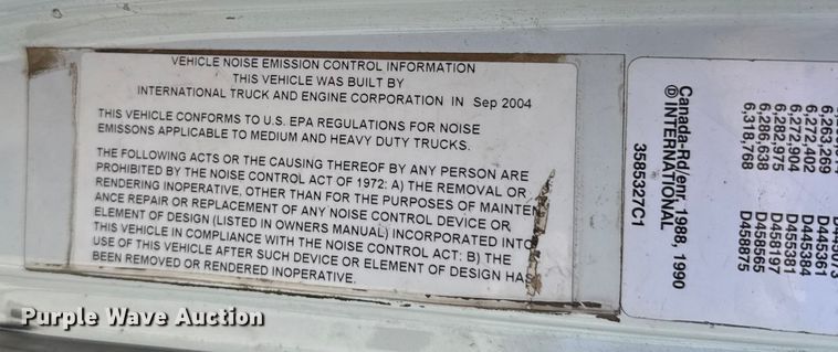 image for item ES5673 2005 International 7300 Crew Cab flatbed truck