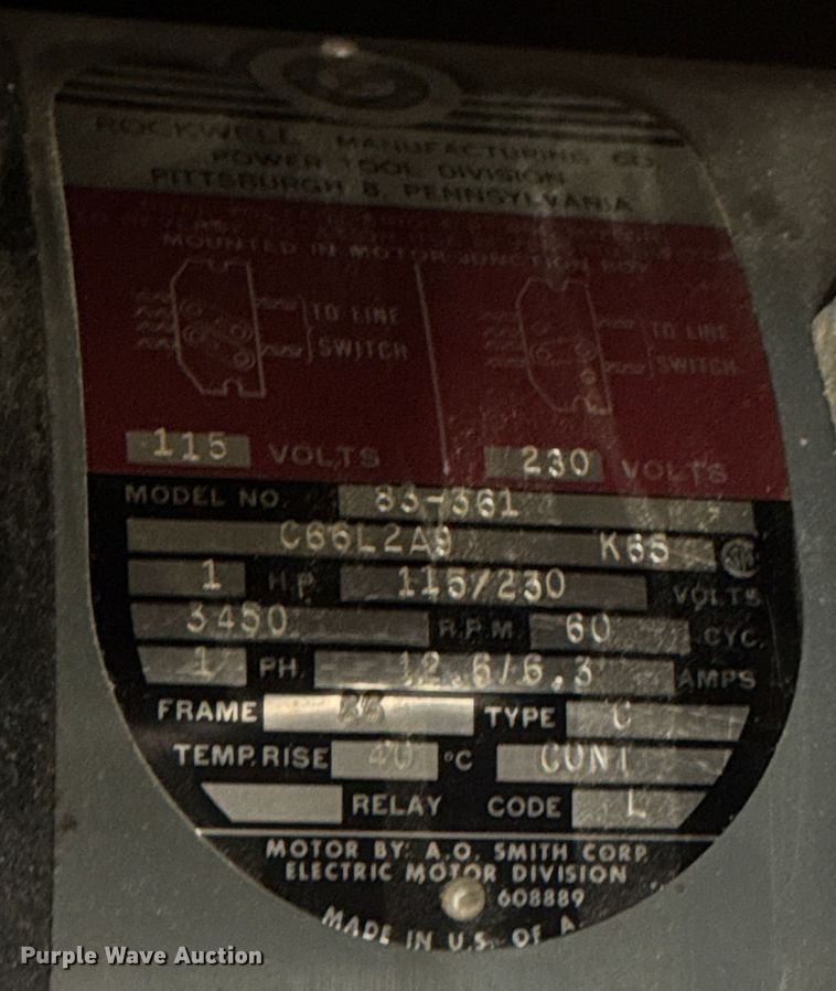 image for item ET4336 Rockwell router table