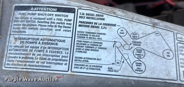 image for item ET4404 2000 Ford F350 Super Duty flatbed pickup truck