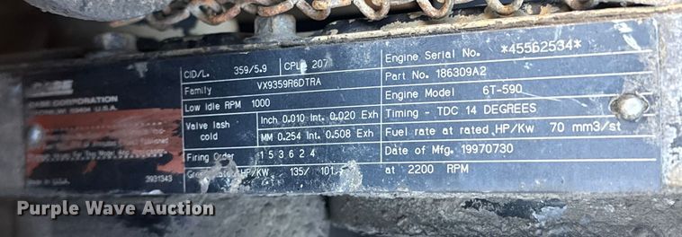 image for item ET4407 1997 Case 621B wheel loader
