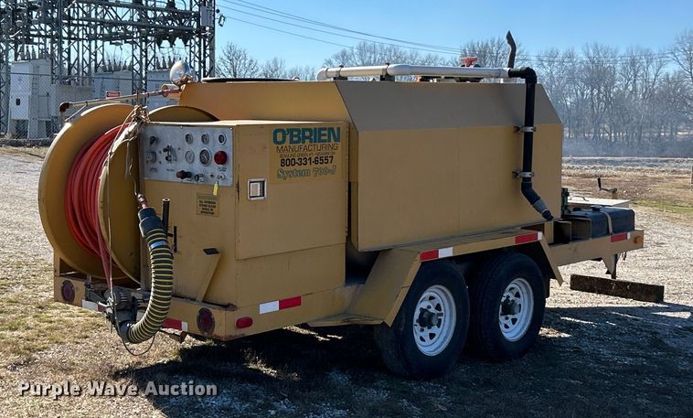 image for item ET6903 1996 O'Brien 700-J sewer jetter trailer