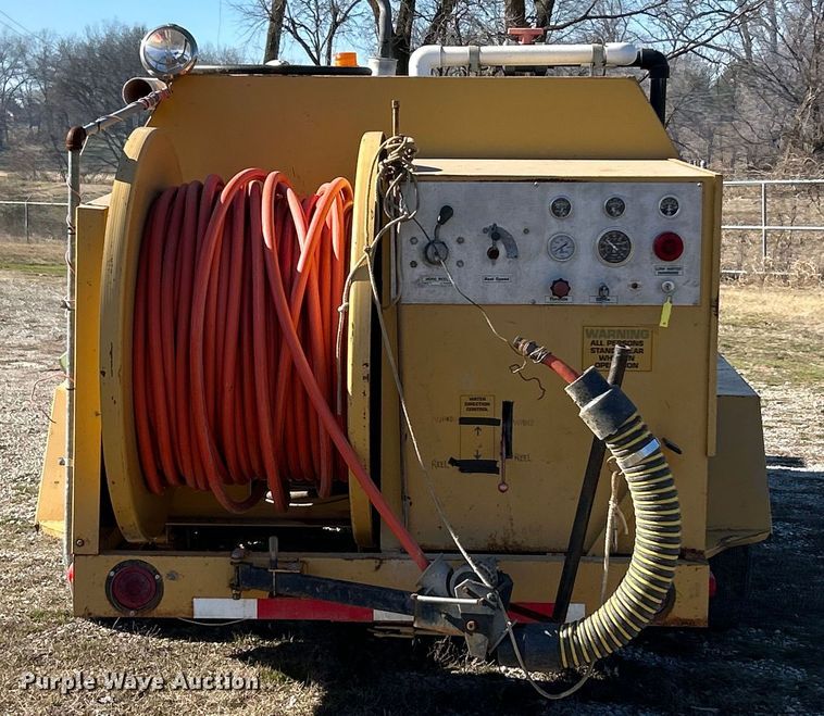 image for item ET6903 1996 O'Brien 700-J sewer jetter trailer