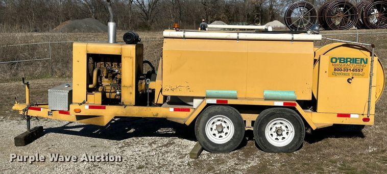image for item ET6903 1996 O'Brien 700-J sewer jetter trailer