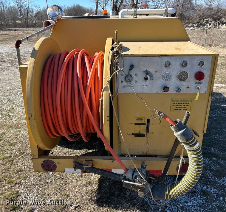 image for item ET6903 1996 O'Brien 700-J sewer jetter trailer