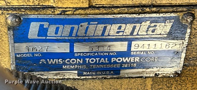 image for item ET6903 1996 O'Brien 700-J sewer jetter trailer