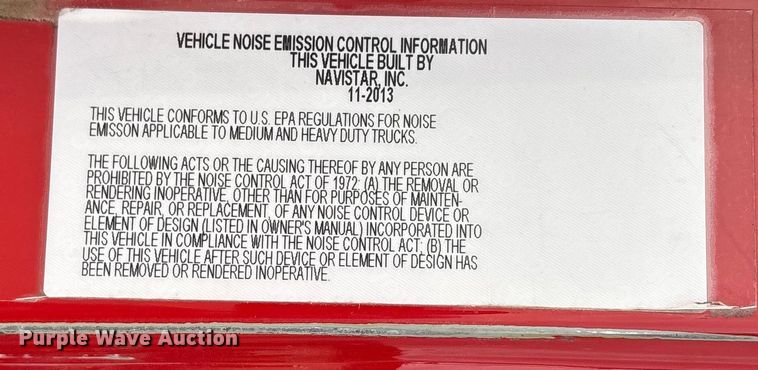 image for item ET7488 2014 International ProStar Plus 122  semi truck