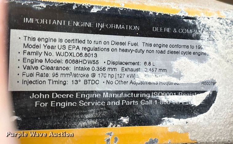 image for item ET7489 1998 John Deere 670CH motor grader
