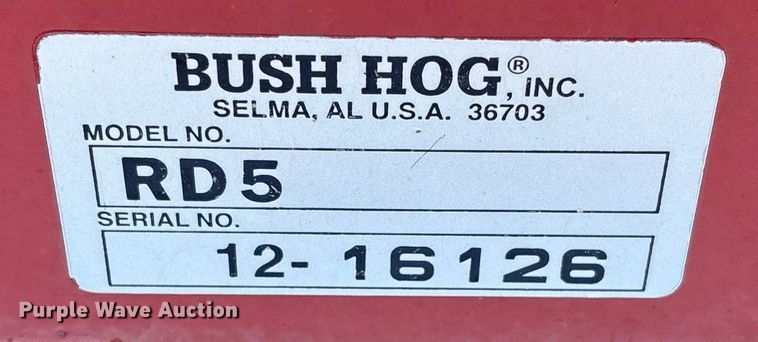 image for item EU4795 Brush Hog RD5 rotary mower