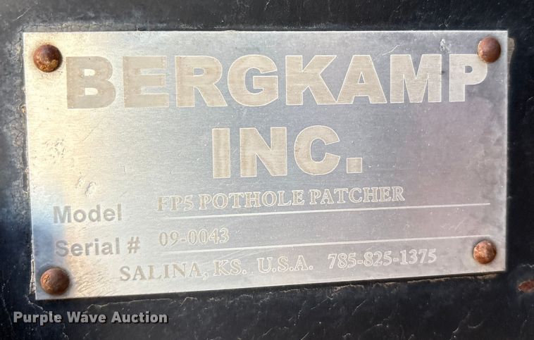 image for item EU4822 Bergkamp FPS pothole patcher bed