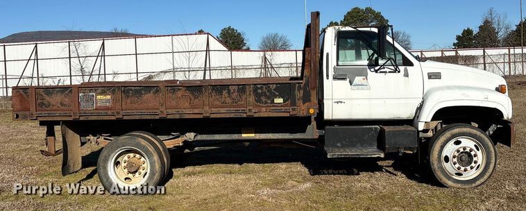 image for item EV2610 2000 Chevrolet C7 dump flatbed truck