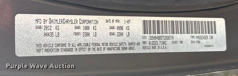 image for item EV2612 2007 Dodge Caliber 