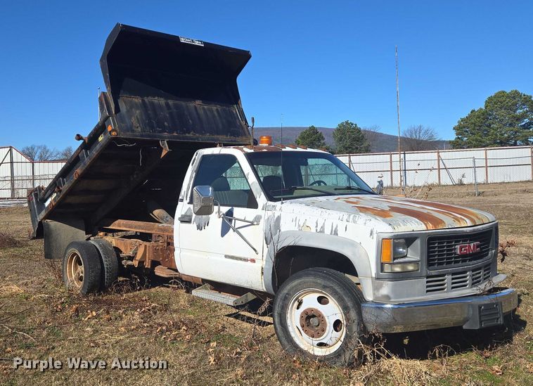 image for item EV2628 1995 GMC Sierra C3500 dump bed pickup truck