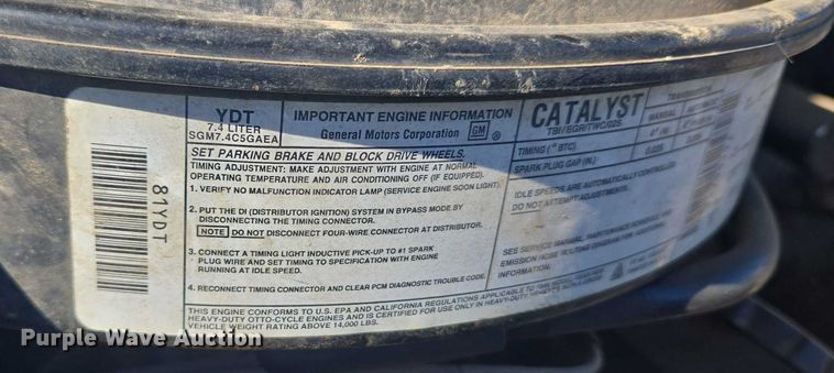 image for item EV2628 1995 GMC Sierra C3500 dump bed pickup truck