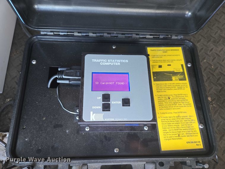 image for item EV2630 2003 Kustom Signals, Inc. radar trailer