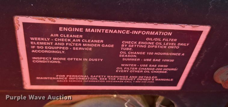 image for item EV2634 Yazoo/Kees ZVKH61250 ZTR lawn mower