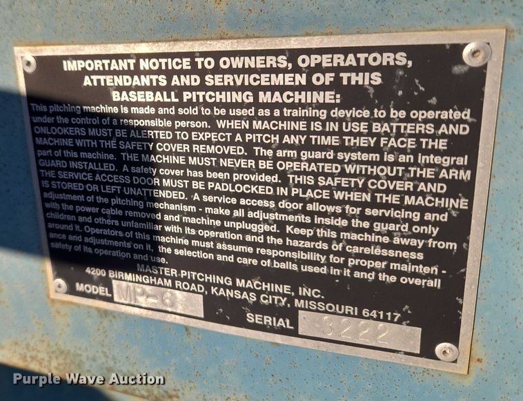 image for item EV2638 Iron Mike MP-6 pitching machine