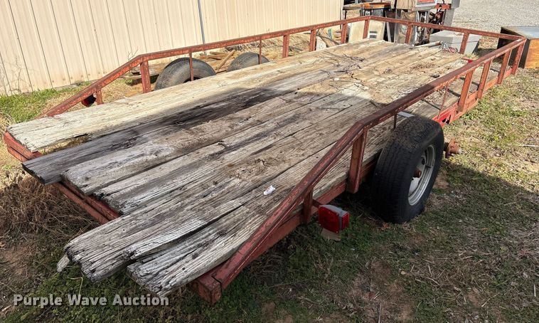 image for item EV2644 Shop built utility trailer