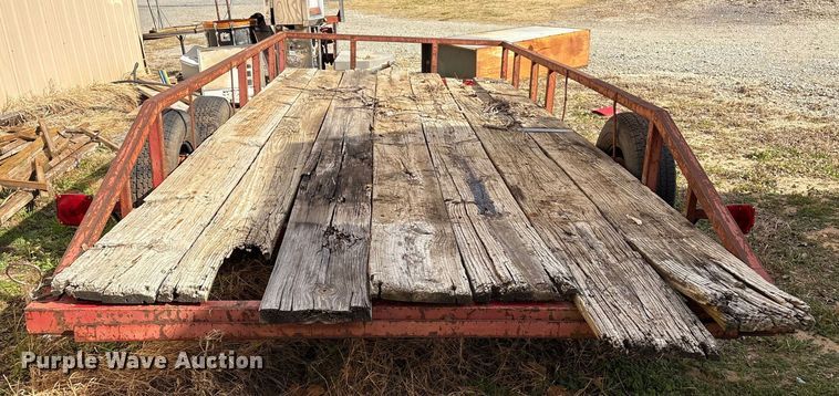 image for item EV2644 Shop built utility trailer