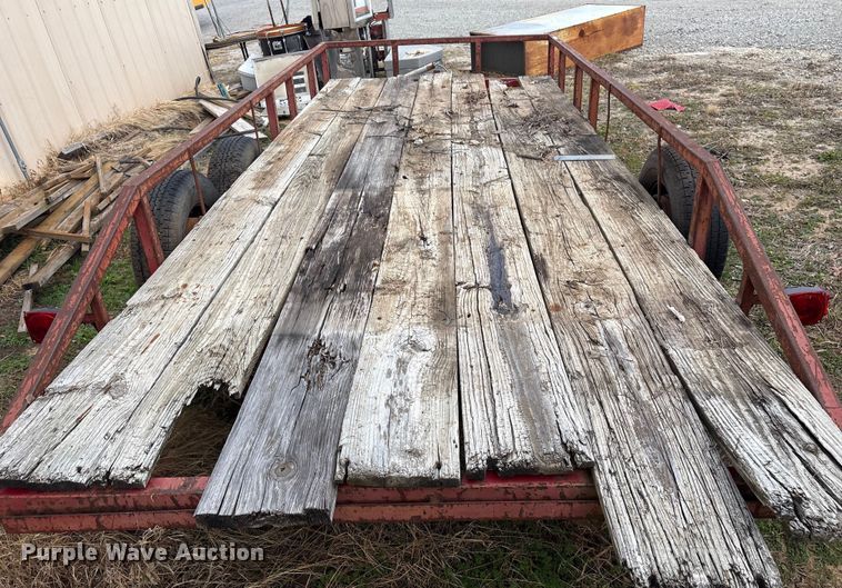 image for item EV2644 Shop built utility trailer