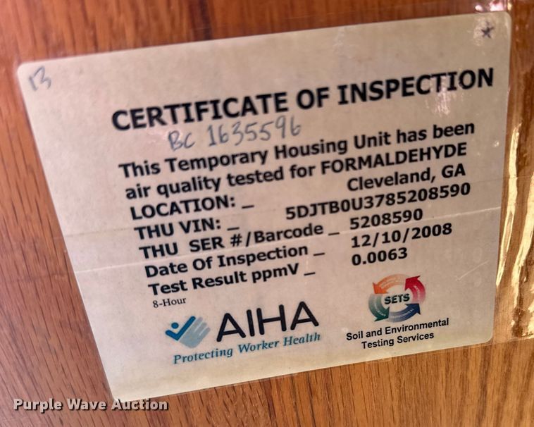 image for item FB0560 2008 BREC Mobile cabin