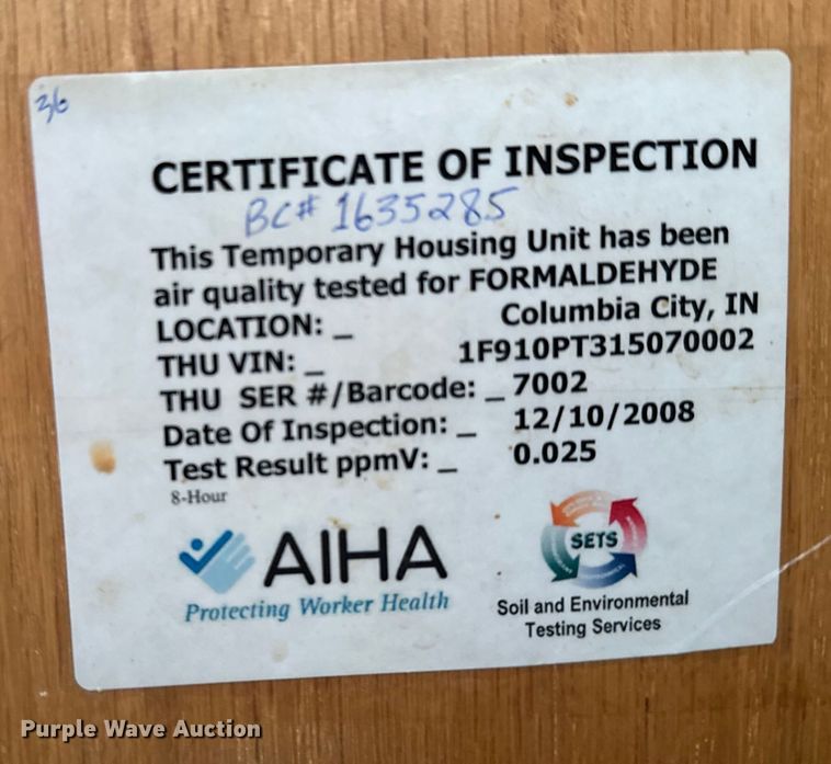 image for item FB0561 2005 FAIR Mobile cabin