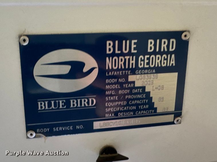 image for item FB0576 2009 Blue Bird Vision school bus