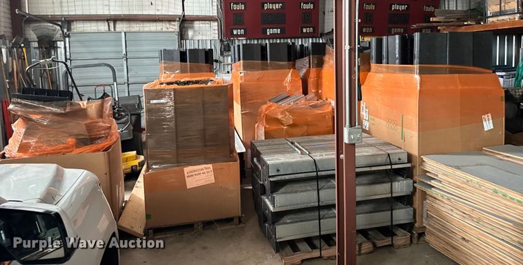 image for item FB0599  (11) pallets of electric bleachers