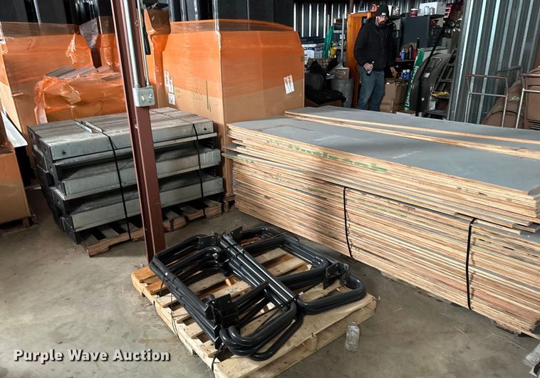 image for item FB0599  (11) pallets of electric bleachers