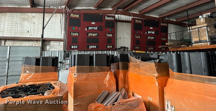 image for item FB0599  (11) pallets of electric bleachers