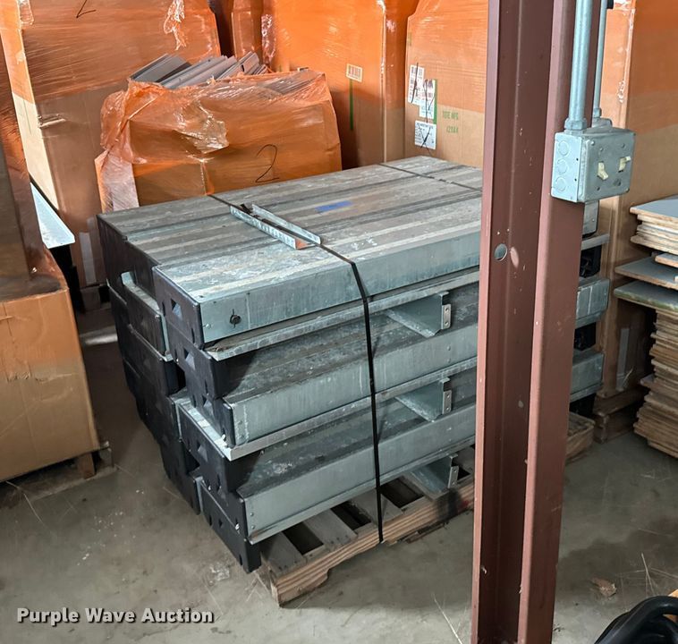 image for item FB0599  (11) pallets of electric bleachers