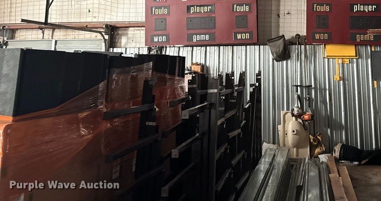 image for item FB0599  (11) pallets of electric bleachers