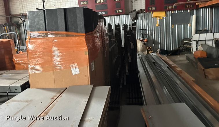 image for item FB0599  (11) pallets of electric bleachers