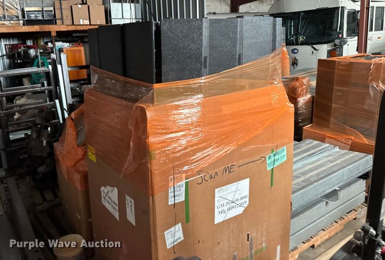 image for item FB0599  (11) pallets of electric bleachers