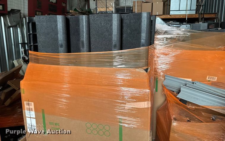 image for item FB0599  (11) pallets of electric bleachers