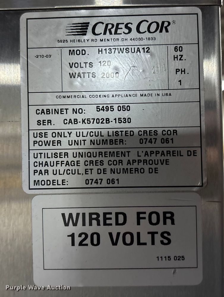 image for item FB3471 (2) food warmers