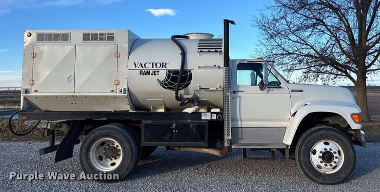 image for item FB3473 1996 Ford F800 sewer jetter truck