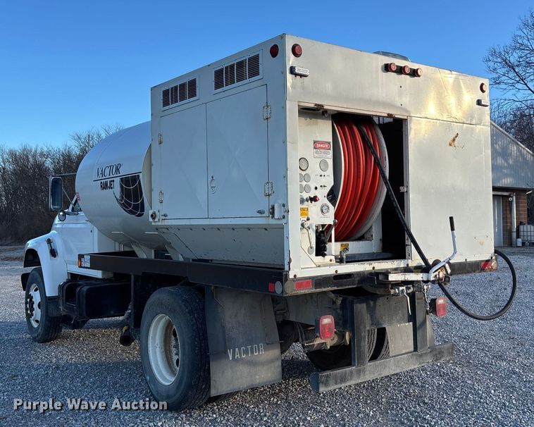 image for item FB3473 1996 Ford F800 sewer jetter truck