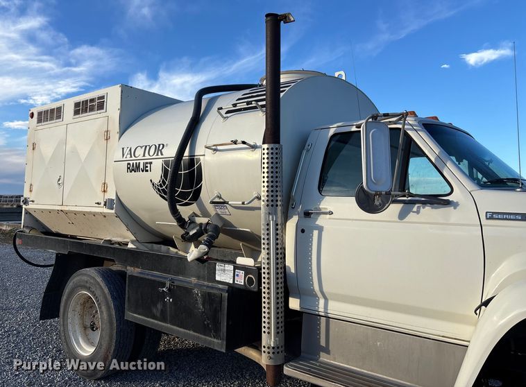 image for item FB3473 1996 Ford F800 sewer jetter truck