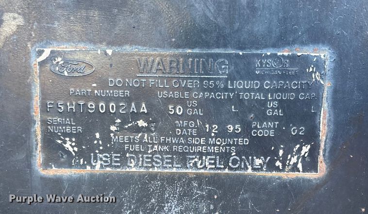 image for item FB3473 1996 Ford F800 sewer jetter truck