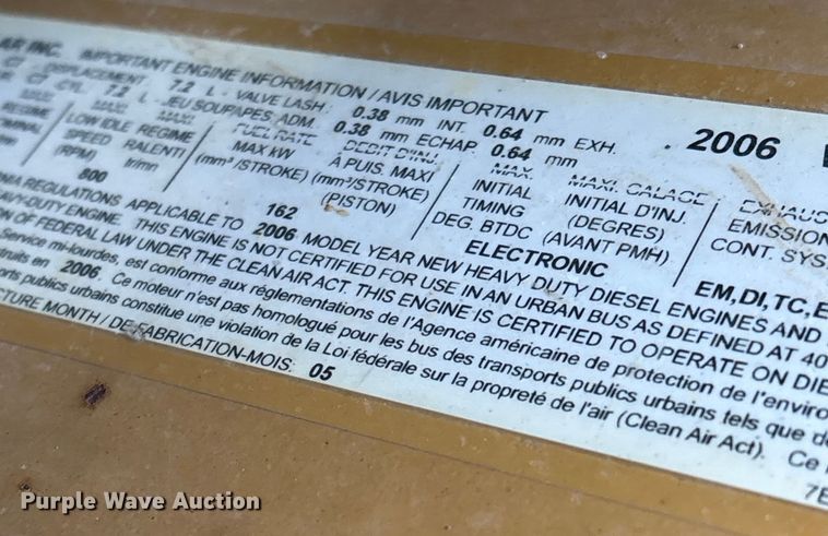 image for item FG0013 2007 Blue Bird Vision school bus