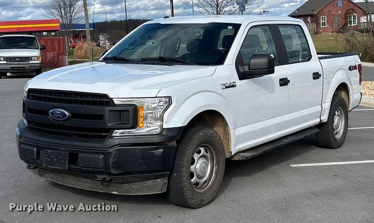 image for item FG0025 2018 Ford F150 Crew Cab flatbed pickup truck