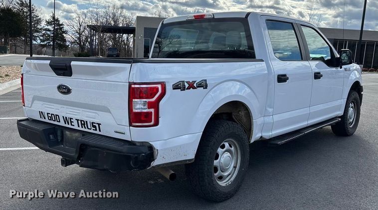 image for item FG0025 2018 Ford F150 Crew Cab flatbed pickup truck